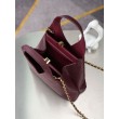 Replica Perfetta Chanel AS6392 triangolare trapuntata bordeaux