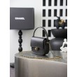 Borsa Chanel Mini Flap con manico superiore AS6424 Nero