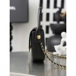 Borsa Chanel Mini Flap con manico superiore AS6424 Nero