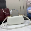 Borse Replica Alta Qualità Gucci Bamboo Diva 827750 Bianca