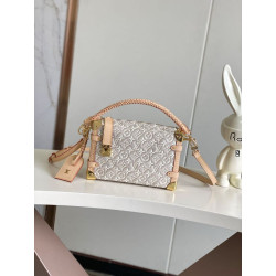 borsa media LVSIDE TRUNK M2A145 in jacquard bianco