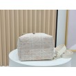 Borse Firmate Replica tote verticale Dior Tweed Toujours motivo Cannage rosa