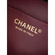 Mini borsa a tracolla Chanel stampa coccodrillo AS6424 Nero