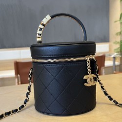 Sito Replica Borsa cosmetica vintage Chanel AS1625 Nero Imitazioni Replica perfette Borsa cosmetica vintage Chanel AS1625 Nero