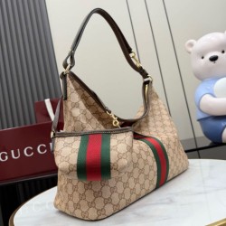 Sito Replica Borse tote grande Gucci Giglio A008NS tela GG marrone Imitazioni Replica perfette Borse tote grande Gucci Giglio A008NS tela GG marrone
