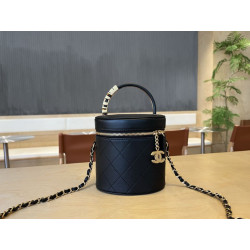 Borsa cosmetica vintage Chanel AS1625 Nero
