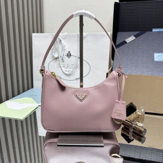 Borsa Prada Re-Edition 2005 Saffiano Rosa