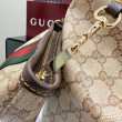 Borse Replica tote grande Gucci Giglio A008NS tela GG marrone