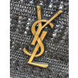 Borsa tote Icare YSL Saint Laurent con intreccio rafia Nero Borsa tote Icare YSL Saint Laurent con intreccio rafia Nero