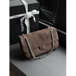 Replica Perfetta Chanel Flap Maxi AS6281 scamosciata con catena Replica Perfetta Chanel Flap Maxi AS6281 scamosciata con catena