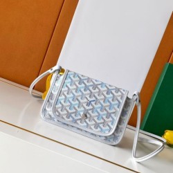 Replica perfette Portafoglio Goyard Plumet Tela Goyardine Bianco
