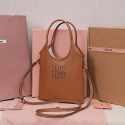 Bora Pari all'originale replica tote Miu Miu Ivy 5BA281 marrone Bora Pari all'originale replica tote Miu Miu Ivy 5BA281 marrone