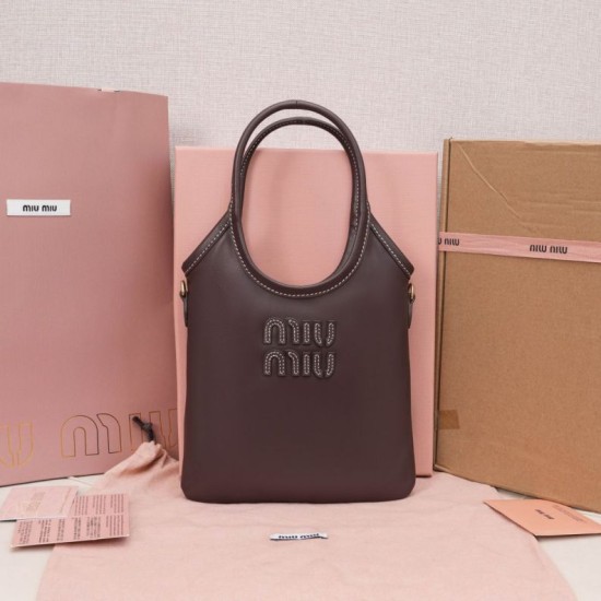 Sito Replica Borse Firmate tote Miu Miu Ivy 5BA281 caffè Imitazioni Replica perfette Borse Firmate tote Miu Miu Ivy 5BA281 caffè