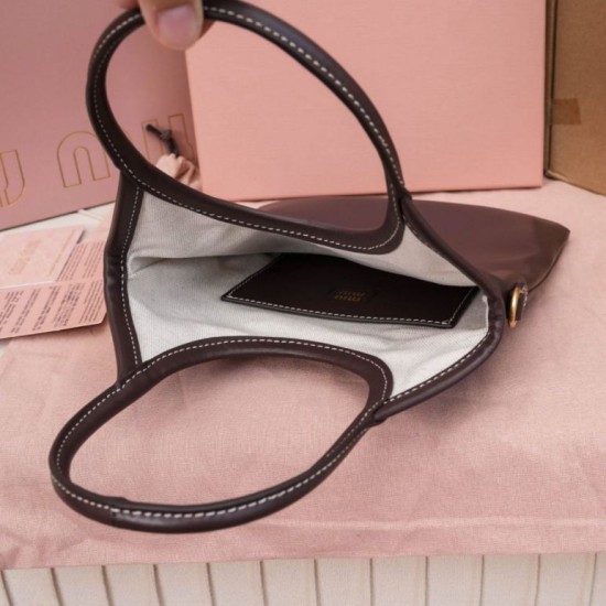 Sito Replica Borse Firmate tote Miu Miu Ivy 5BA281 caffè Imitazioni Replica perfette Borse Firmate tote Miu Miu Ivy 5BA281 caffè