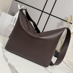Replica perfette Borsa a tracolla grande Loewe Loop marrone