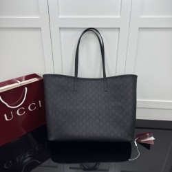Replica perfette Borse  tote grande Gucci Tribeca nero (GG Denim)