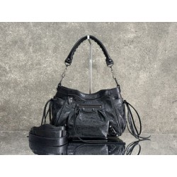 Borsa a secchiello Balenciaga Le City nera