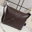 Borsa a tracolla grande Loewe Loop marrone
