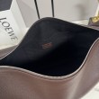 Borsa a tracolla grande Loewe Loop marrone