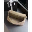 Borsa Chanel Flap Maxi scamosciata con catena AS6281 albicocca