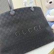 Borsa tote grande Gucci NY A00B4R tela GG nera