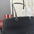 Borsa tote grande Gucci NY A00B4R tela GG nera