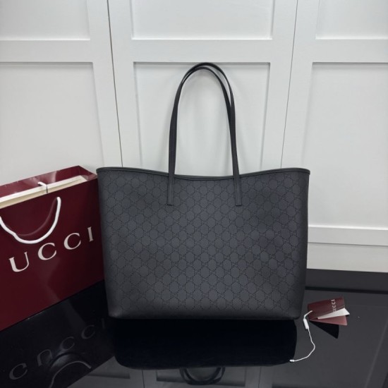 Borse Replica tote grande Gucci Tribeca nero (GG Denim)
