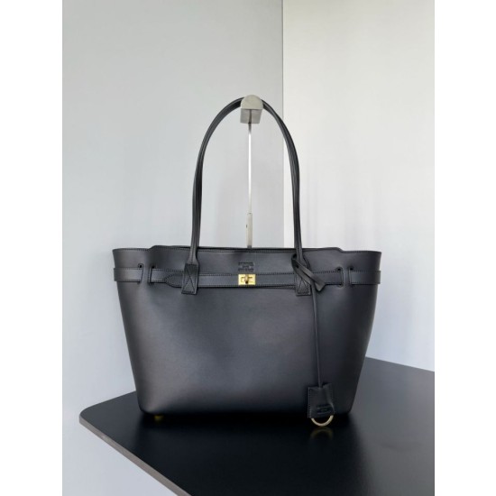 Borse Replica tote media Balenciaga Bel Air nera