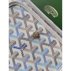 Portafoglio Goyard Plumet Tela Goyardine Bianco