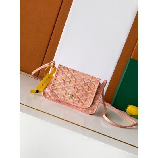 Portafoglio Goyard Plumet Tela Goyardine Rosa cipria