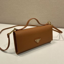 Replica perfette Mini borsa Prada 1MT042 Marrone
