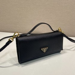 Sito Replica Mini borsa a tracolla Prada 1MT042 Nero Imitazioni Replica perfette Mini borsa a tracolla Prada 1MT042 Nero