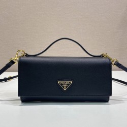 Replica perfette Mini borsa a tracolla Prada 1MT042 Nero