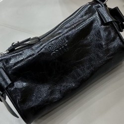 Sito Replica Borsa a tracolla Hobo Miu Miu Ribbon 5NE029 Nero Imitazioni Replica perfette Borsa a tracolla Hobo Miu Miu Ribbon 5NE029 Nero