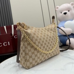 Sito Replica Borsa a tracolla piccola Gucci A006OA Lady Lunetta GG Marrone Imitazioni Replica perfette Borsa a tracolla piccola Gucci A006OA Lady Lunetta GG Marrone