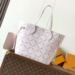 Replica perfette Borsa tote Louis Vuitton Neverfull MM beige