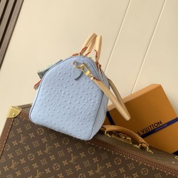 Sito Replica Imitazioni borse griffate Louis Vuitton Speedy Soft 30 M89688 struzzo blu Imitazioni Replica perfette Imitazioni borse griffate Louis Vuitton Speedy Soft 30 M89688 struzzo blu