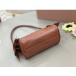 Replica Perfetta a tracolla Hobo Miu Miu Ribbon 5NE029 Marrone