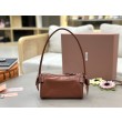 Replica Perfetta a tracolla Hobo Miu Miu Ribbon 5NE029 Marrone