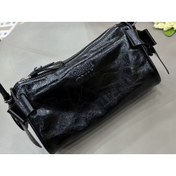 Borsa a tracolla Hobo Miu Miu Ribbon 5NE029 Nero