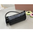 Borsa a tracolla Hobo Miu Miu Ribbon 5NE029 Nero