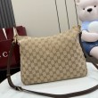 Borsa a tracolla piccola Gucci A006OA Lady Lunetta GG Marrone
