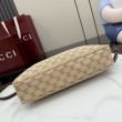 Borsa a tracolla piccola Gucci A006OA Lady Lunetta GG Marrone
