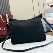 Imitazioni borse griffate a tracolla piccola Gucci A006OA Lady Lunetta GG Nero