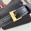 Imitazioni borse griffate a tracolla piccola Gucci A006OA Lady Lunetta GG Nero