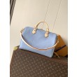 Imitazioni borse griffate Louis Vuitton Speedy Soft 30 M89688 struzzo blu