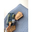 Imitazioni borse griffate Louis Vuitton Speedy Soft 30 M89688 struzzo blu