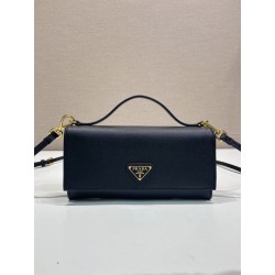 Mini borsa a tracolla Prada 1MT042 Nero