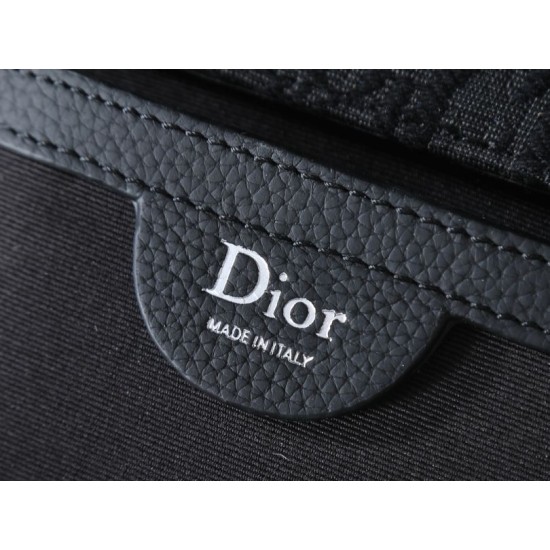 Replica di alta qualità Borsa a tracolla Dior Mini Saddle Heritage con patta nero Replica Perfetta Borsa a tracolla Dior Mini Saddle Heritage con patta nero Imitazione Falsa