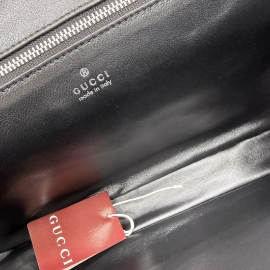Borsa a tracolla Gucci Jackie Soft Flap A005ZI nera Borsa a tracolla Gucci Jackie Soft Flap A005ZI nera